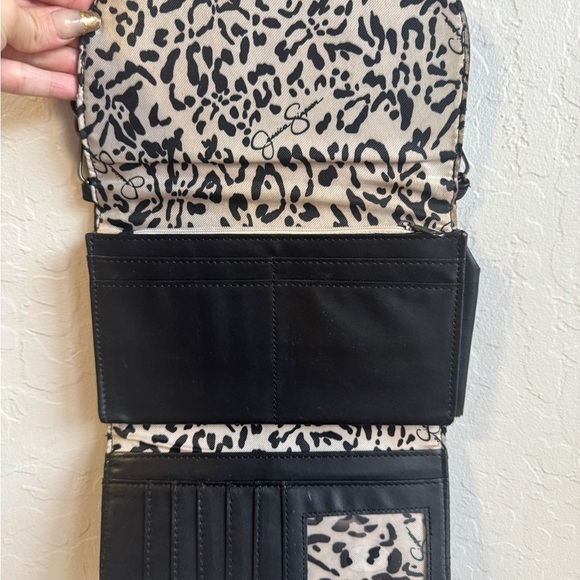 Jessica Simpson Black Pebbled Leather Crossbody - Picture 3 of 9